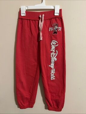 Disney Kids' Red Disney Minnie Mouse Jogger Pants